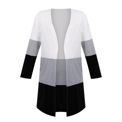 Eiropas un Amerikas sieviešu jaka krāsai atbilstošs garās piedurknes kabatas grūtnieču ikdienas mētelis pavasara rudenim