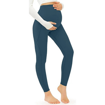 Йога панталони за бременни жени Памучен клин за бременни Ежедневни тесни панталони Дрехи за бременни жени Зимна бременност
