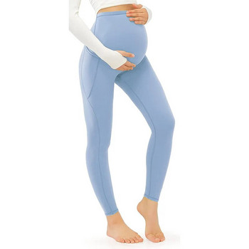 Παντελόνι γιόγκα για έγκυες γυναίκες Βαμβακερό κολάν εγκυμοσύνης Casual στενό παντελόνι Ρούχα για έγκυες γυναίκες Χειμερινή εγκυμοσύνη