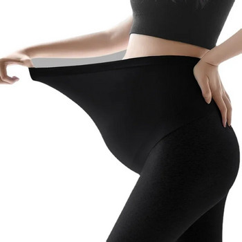 Пролет Есен Клин за бременни с висока талия Кльощави панталони за бременни жени Поддържащ корема Плетен панталон за оформяне на тялото