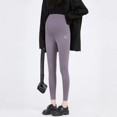 Κολάν εγκυμοσύνης για γυναίκες πάνω από την κοιλιά, Χειμερινό ζεστό χοντρό παντελόνι γιόγκα εγκυμοσύνης