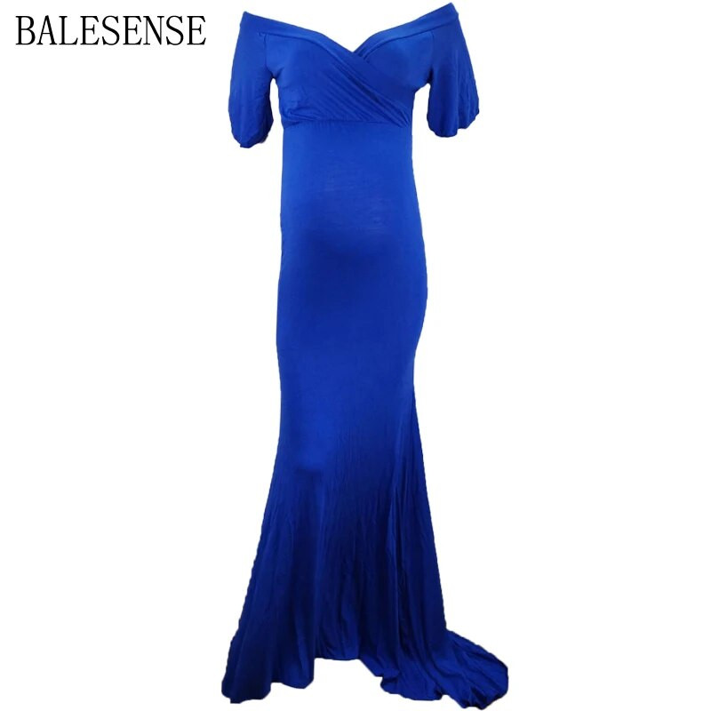 Φορέματα φωτογράφισης εγκυμοσύνης Καλοκαιρινό σέξι V λαιμόκοψη μανίκια μάξι φόρεμα εγκυμοσύνης μωρό ντους για έγκυες γυναίκες