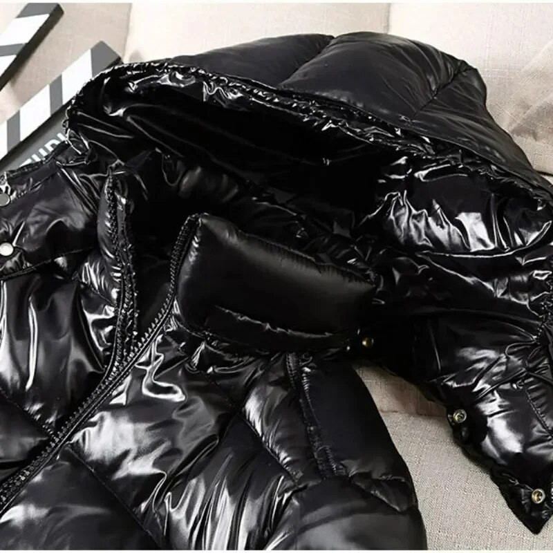 2023. Novi muški, ženski kratki kaput, slične donje jakne, zimska topla gornja odjeća s kapuljačom, jakna otporna na hladnoću, sjajni kaput