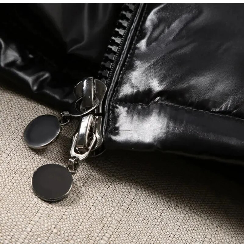 2023. Novi muški, ženski kratki kaput, slične donje jakne, zimska topla gornja odjeća s kapuljačom, jakna otporna na hladnoću, sjajni kaput