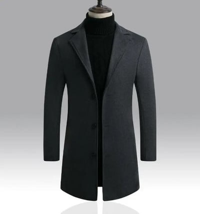 Καμπαρντίνες για Ανδρικά Πανωφόρια Μάλλινα Μείγματα Business Trench Μακριά Μπουφάν Ανδρικό Πανωφόρι Leisure Ανδρική Εφαρμογή Παλτό Μπουφάν 5XL