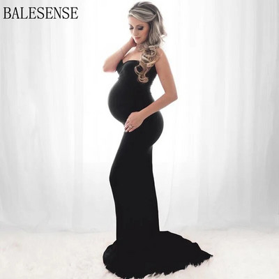 Καλοκαιρινά κομψά φορέματα εγκυμοσύνης για φωτογράφηση Φόρεμα έγκυων γυναικών χωρίς ώμο Φόρεμα εγκυμοσύνης Φωτογραφία Φόρεμα ντους μωρού
