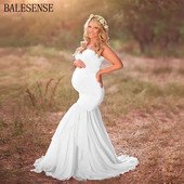 Maxi φορέματα εγκυμοσύνης για φωτογράφιση Σέξι φόρεμα χωρίς ώμους φωτογραφία εγκυμοσύνης Ρούχα εγκύων για ντους μωρών