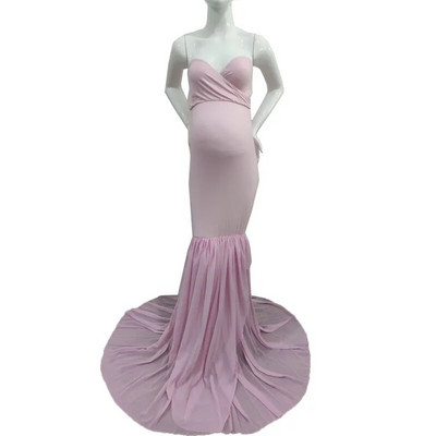 Maxi φορέματα εγκυμοσύνης για φωτογράφιση Σέξι φόρεμα χωρίς ώμους φωτογραφία εγκυμοσύνης Ρούχα εγκύων για ντους μωρών