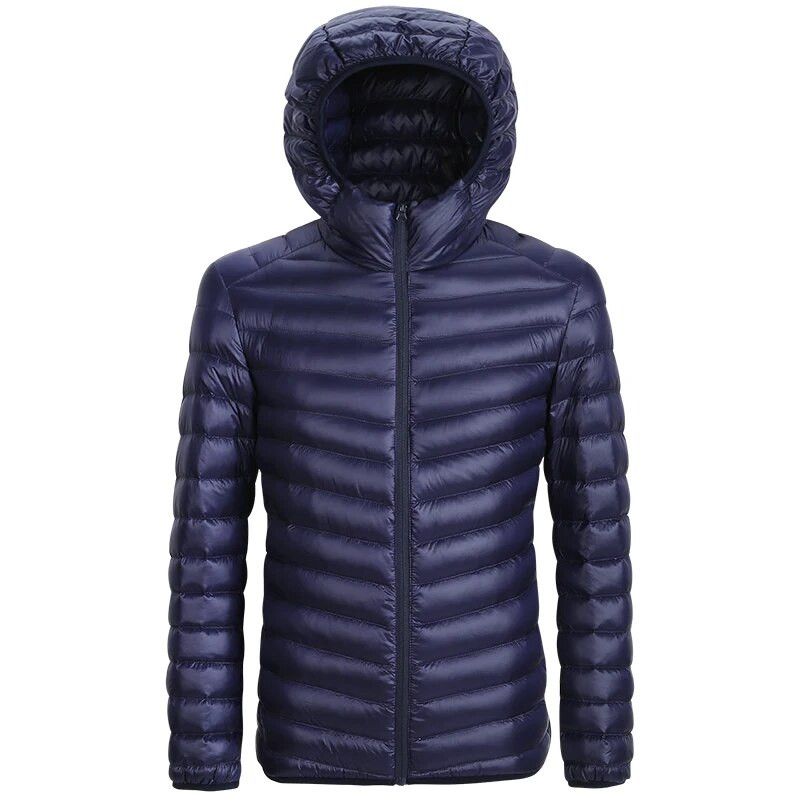 2022. gada ziemas īpaši viegls vīriešu, 90% balta pīļu dūnu jaka Ziemas pīļu dūnu mētelis, ūdensizturīgs dūnu parkas virsdrēbes MA175