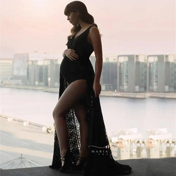 Αμάνικο Δαντέλα Φόρεμα Φόρεμα Φόρεμα Εγκυμοσύνης Ολόσωμο Φόρεμα εγκυμοσύνης Φόρεμα εγκυμοσύνης για φωτογραφία με λαιμόκοψη σε σχήμα V