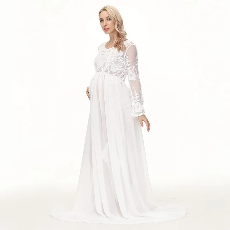 Boho rasedusfotograafia rekvisiidid, pikk kleit