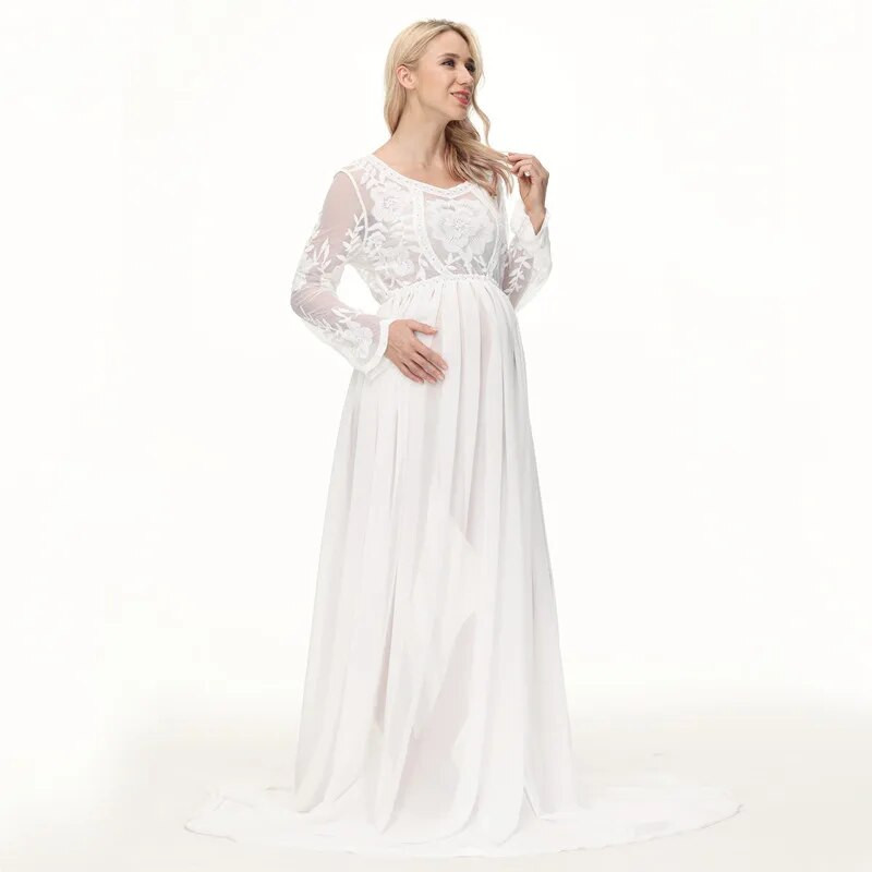 Boho rasedusfotograafia rekvisiidid, pikk kleit