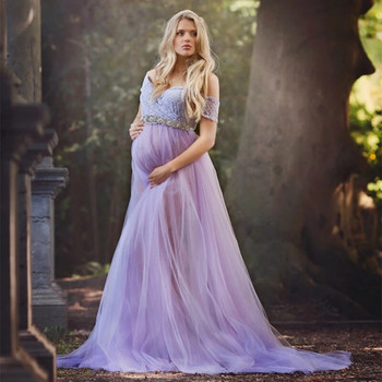 Φόρεμα εγκυμοσύνης 2020 από τούλι για φωτογραφία εγκυμοσύνης Μακρύ τούλι φόρεμα για φωτογραφία Φορέματα ντους μωρών Φωτογραφία εγκυμοσύνης