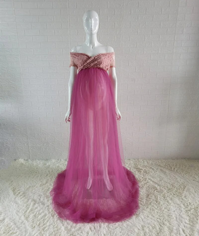 2020 m. tiulio suknelė nėščiosioms, skirta fotosesijai Nėštumo metu Ilga tiulio suknelė, skirta fotografuoti Kūdikių vakarienei skirtos suknelės nėščiosioms