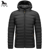 ανδρικό Parka με κουκούλα Ανδρικό μπουφάν Χειμερινό Νέο πουπουλένιο μπουφάν Ζεστό μπουφάν ανδρικό επαγγελματικό παλτό ελεύθερου χρόνου Μονόχρωμο ανδρικό παλτό L-4XL 6258