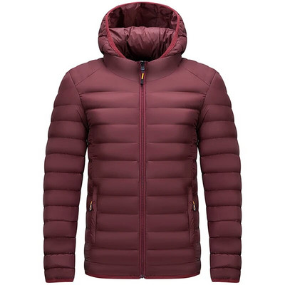 ανδρικό Parka με κουκούλα Ανδρικό μπουφάν Χειμερινό Νέο πουπουλένιο μπουφάν Ζεστό μπουφάν ανδρικό επαγγελματικό παλτό ελεύθερου χρόνου Μονόχρωμο ανδρικό παλτό L-4XL 6258