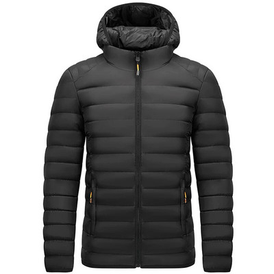 ανδρικό Parka με κουκούλα Ανδρικό μπουφάν Χειμερινό Νέο πουπουλένιο μπουφάν Ζεστό μπουφάν ανδρικό επαγγελματικό παλτό ελεύθερου χρόνου Μονόχρωμο ανδρικό παλτό L-4XL 6258