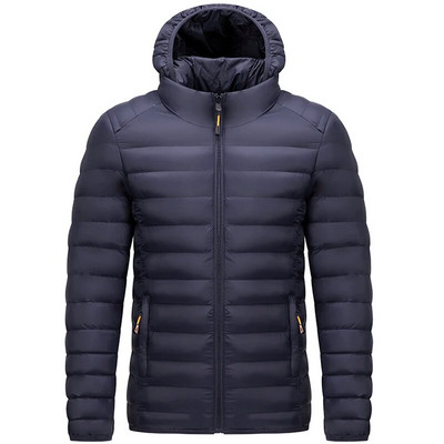 ανδρικό Parka με κουκούλα Ανδρικό μπουφάν Χειμερινό Νέο πουπουλένιο μπουφάν Ζεστό μπουφάν ανδρικό επαγγελματικό παλτό ελεύθερου χρόνου Μονόχρωμο ανδρικό παλτό L-4XL 6258