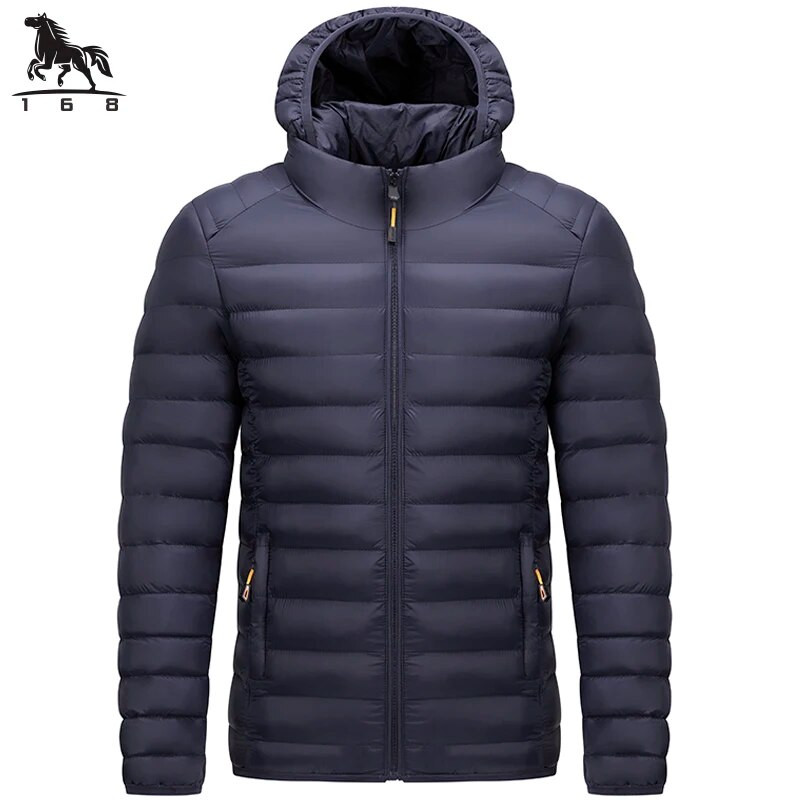ανδρικό Parka με κουκούλα Ανδρικό μπουφάν Χειμερινό Νέο πουπουλένιο μπουφάν Ζεστό μπουφάν ανδρικό επαγγελματικό παλτό ελεύθερου χρόνου Μονόχρωμο ανδρικό παλτό L-4XL 6258