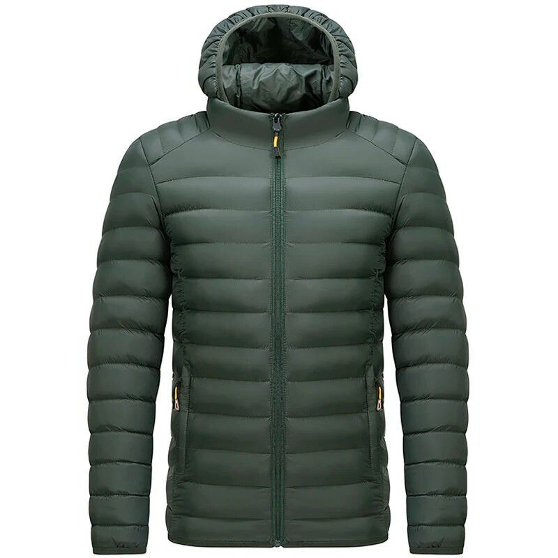 ανδρικό Parka με κουκούλα Ανδρικό μπουφάν Χειμερινό Νέο πουπουλένιο μπουφάν Ζεστό μπουφάν ανδρικό επαγγελματικό παλτό ελεύθερου χρόνου Μονόχρωμο ανδρικό παλτό L-4XL 6258