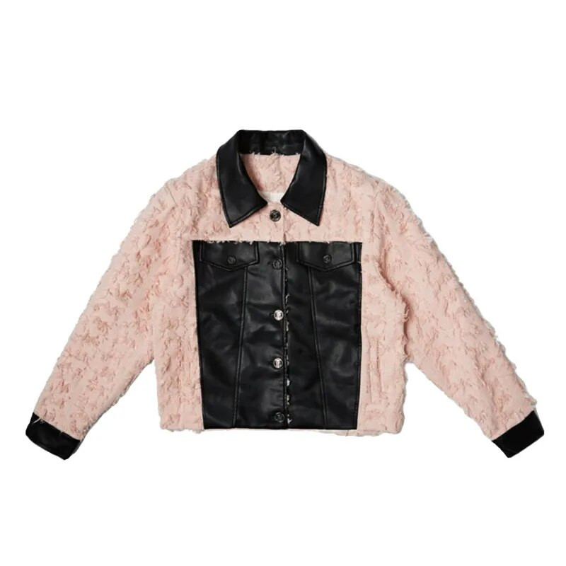 NOYMEI 2024 Φθινοπωρινό Κορεατικό Δομικό Σχέδιο PU Δερμάτινο κοντό σακάκι πέτο Μοντέρνο all-match Chic Temperament Ανδρικό παλτό WA2993