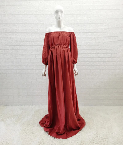 Boho Rust rasedate kleidid fotosessiooniks rasedale naisele puuvillane kleit Bohemian rasedate fotograafia kleit