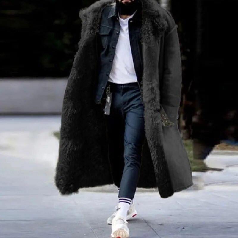 Spalva Vientisa rudens žiema ir ilgas pastorintas paltas atvartas Matinis aksominis ilgomis rankovėmis Šiltas pyragas, skirtas įveikti medvilnine paminkštintą audinį