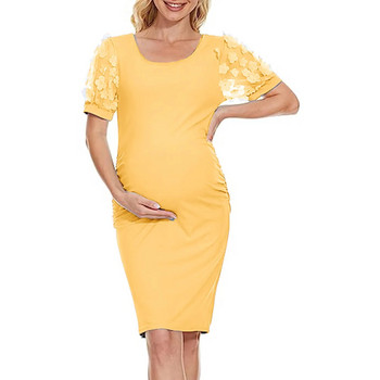 Φορέματα εγκυμοσύνης με δίχτυ λουλουδιών Φωτογράφιση Χαριτωμένο φόρεμα φωτογραφίας εγκυμοσύνης 2023 Καλοκαιρινά γυναικεία ρούχα για έγκυες γυναίκες
