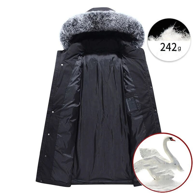 Ανδρικά παλτό White Duck Down Χειμερινά μπουφάν για άνδρες 2023 Incrassation Heated Down Coat Ανδρικά Μάρκα Parker Ανδρικά ρούχα Montclair