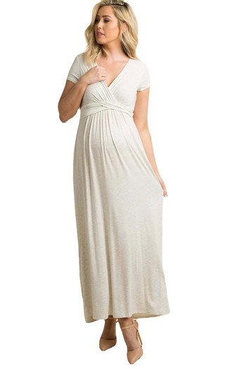 Лятна елегантна рокля за бременни Снимка Дълги рокли за снимане на бременност Рокли за бебешки душ Рокли за фотографски дрехи за бременни жени