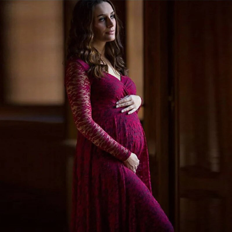 2023 m. Nėščiųjų fotografijos rekvizitai Maxi Nėščiųjų Drabužiai Nėriniai Nėščiųjų suknelė Prašmatni fotografavimo nuotrauka Vasarinė nėščioji suknelė M-3XL