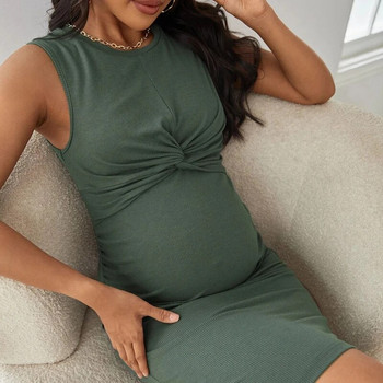 Рокля за бременни за бременни презрамки Разтегливи рокли за снимки за бременни Дрехи за бременни