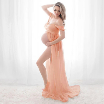 Σέξι φορέματα εγκυμοσύνης 2023 για φωτογράφιση σιφόν φόρεμα εγκυμοσύνης Φόρεμα μάξι φόρεμα για έγκυες γυναίκες
