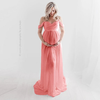 2023. aasta seksikad rasedate kleidid fotosessiooniks Sifonkist raseduskleit fotograafia rekvisiit-maksikleit rasedatele riided