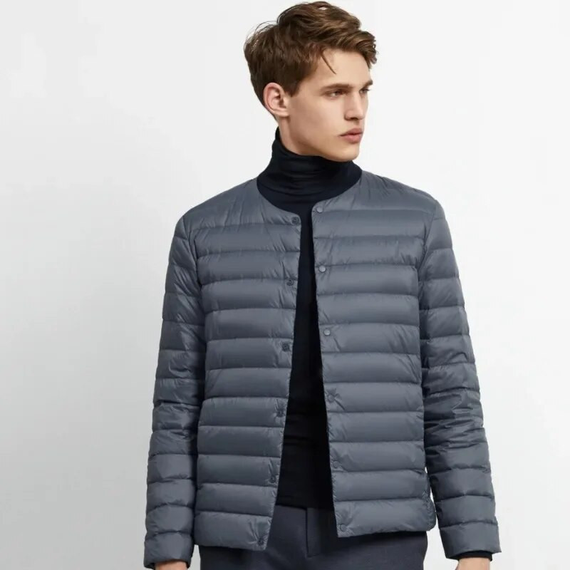Χειμερινό ανδρικό μπουφάν Warm Down Liner 2023 Νέο Ανδρικό ελαφρύ πακέτο με μεταβλητή λαιμόκοψη σε σχήμα Ο Πουφερ μπουφάν με λαιμόκοψη σε σχήμα V Επώνυμα ανδρικά ρούχα
