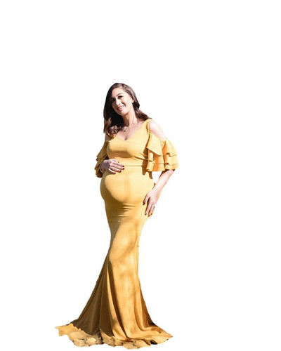 2023. gada vasaras ballīšu kleitas ar masīvu caurulīti ar volāniem piedurknēm grūtniecēm Kleita grūtniecēm, gara kleita, izlaiduma vakarkleita