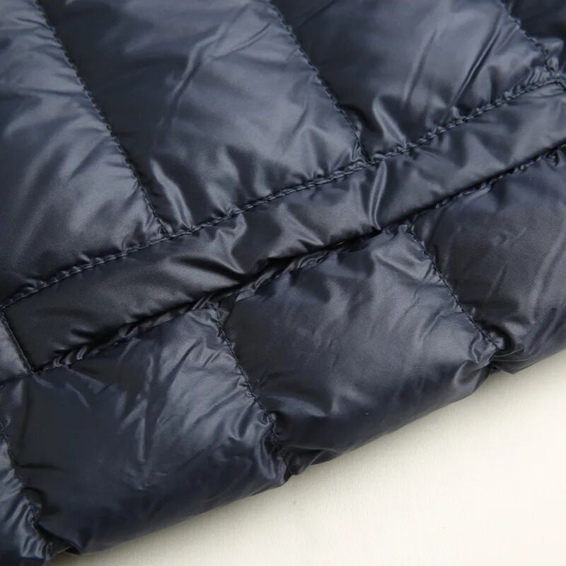 NewBang Ανδρικά πουπουλένια μπουφάν Εξαιρετικά ελαφρύ πουπουλένιο ανδρικό παλτό ζεστό χειμωνιάτικο παλτό μπέιζμπολ Γιακάς ελαφρύ πουπουλένιο παλτό