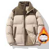 Uued puuvillased talvejoped meestele ja naistele Kerge polsterdatud sametist paksendatud ja soojad Moncleri hanesulgedest polsterdatud jakid