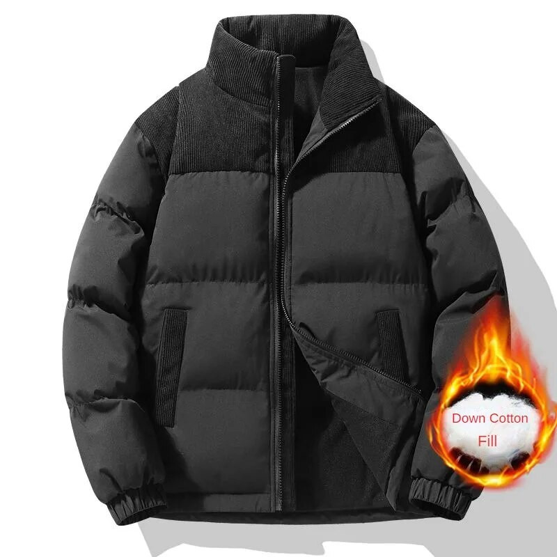 Uued puuvillased talvejoped meestele ja naistele Kerge polsterdatud sametist paksendatud ja soojad Moncleri hanesulgedest polsterdatud jakid