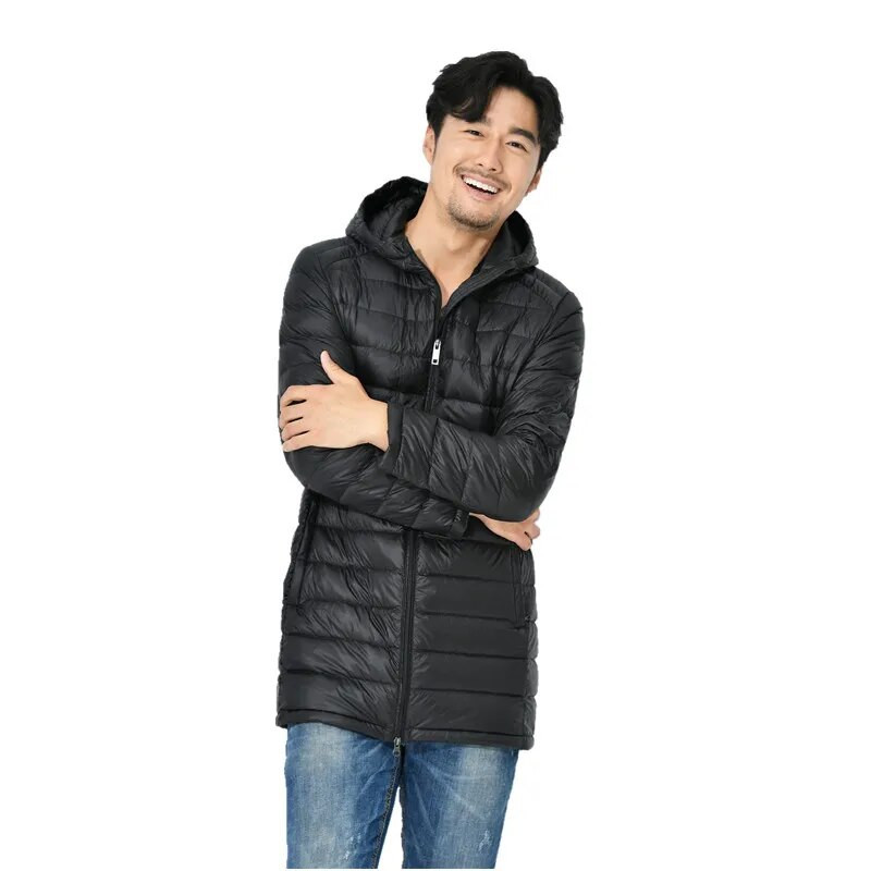 Liela izmēra 7XL 8XL ziemas garā dūnu jaka vīriešu spalvu parka vīrieša īpaši viegla dūnu jaka Vīriešu vieglas, siltas jakas