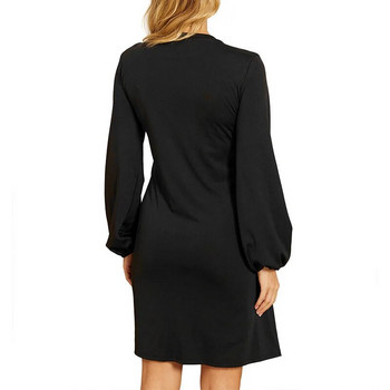 Жени Бременност Черна сива рокля за бременни Ежедневни дрехи за кърмене Ropa De Maternidad Плюс размер S-XL