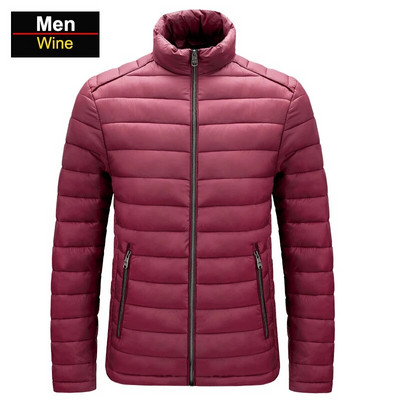 CHRLCK Ανδρικό μπουφάν Hiking Down Winter Warm Camping Trekking παλτό σκι Ανδρικά αντιανεμικά θερμικά αντιανεμικά μπουφάν 6XL