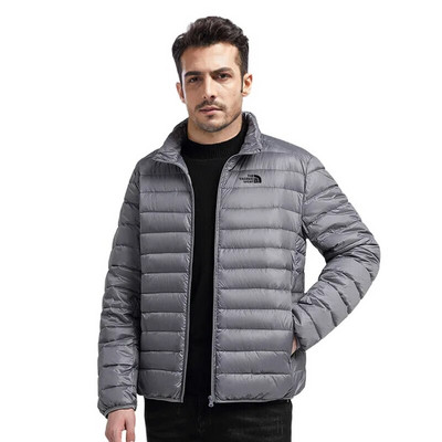 Ανδρικό βάρος 260-450g Ελαφρύ συσκευασμένο μπουφάν λευκό παλτό με πούπουλα πάπιας Outdoor Sport Casual outwear χειμώνα και φθινόπωρο