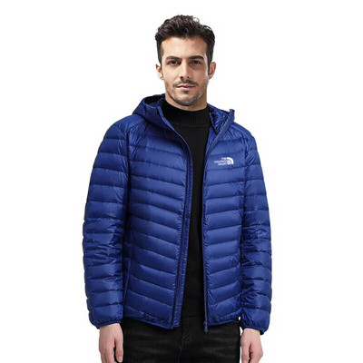 Ανδρικό βάρος 260-450g Ελαφρύ συσκευασμένο μπουφάν λευκό παλτό με πούπουλα πάπιας Outdoor Sport Casual outwear χειμώνα και φθινόπωρο