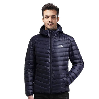 Ανδρικό βάρος 260-450g Ελαφρύ συσκευασμένο μπουφάν λευκό παλτό με πούπουλα πάπιας Outdoor Sport Casual outwear χειμώνα και φθινόπωρο