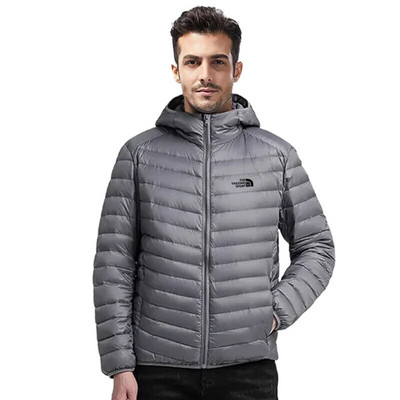 Ανδρικό βάρος 260-450g Ελαφρύ συσκευασμένο μπουφάν λευκό παλτό με πούπουλα πάπιας Outdoor Sport Casual outwear χειμώνα και φθινόπωρο