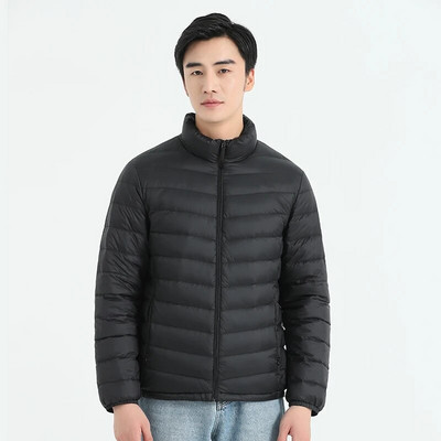 Vrhunska muška ultra lagana puhasta jakna sa samostojećim ovratnikom Novi dolazak 2022. Muška moda Ležerna kaputi otporni na vodu i vjetar