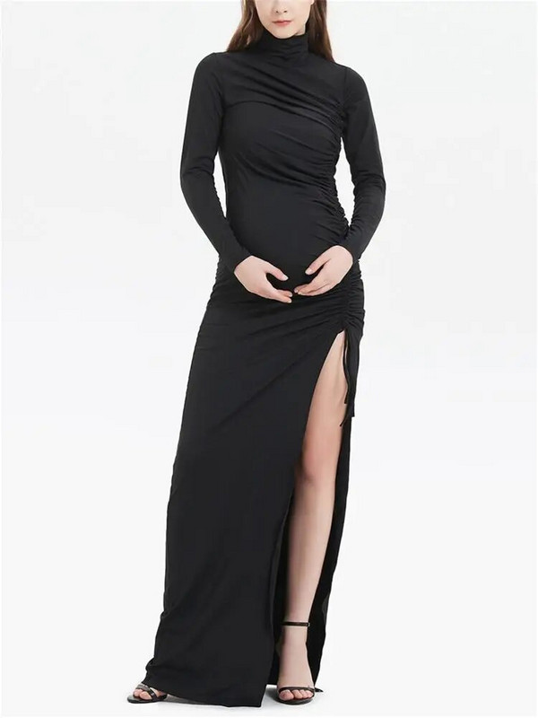 Rasedad naised, nöörid küljelt lõhikuga pikad kleidid, beebiõhtu fotosessioonikleit rasedatele riided