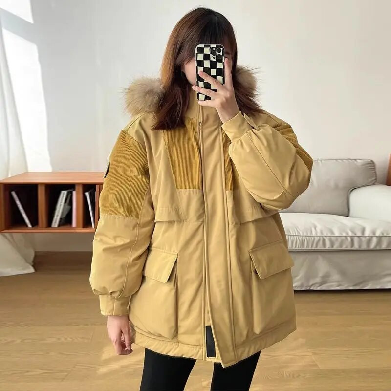 Lühikesed sulejoped meestele ja naistele UUS Talvine meeste mantel Polsterdatud ülisuured riided, paksendatud lahtised Kerged puffjakid.