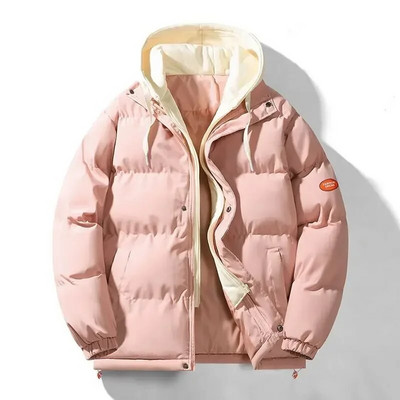 Kaheosaline võlts puuvillane mantel meestele ja naistele Talvejoped UUS Korea kerge polsterdatud vabaaja ja mitmekülgne lühike sulejope